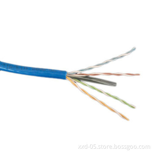 Cat 6 UTP 26AWG Solid CCA LAN Cable for Ethernet 305m with Blue PVC Jacket